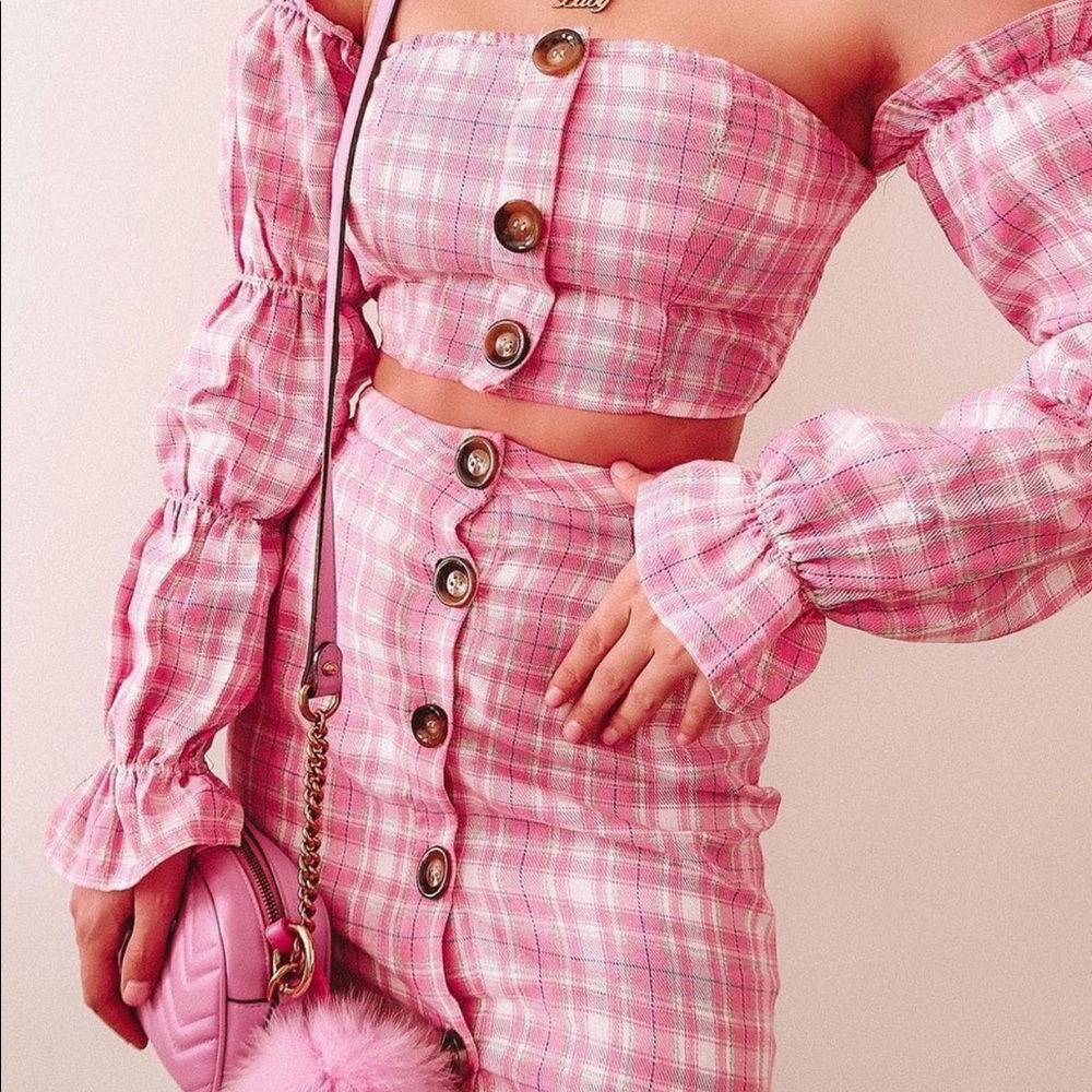 Plaid Bardot Set!